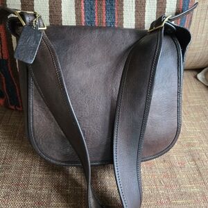 Vintage Coach Classic Saddle Bag pre-creed rare